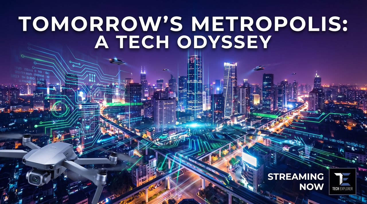 蘑菇视频 - 未来城市科技探索纪录片4K视频